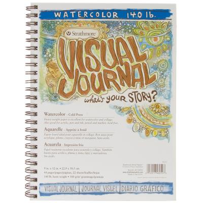 Strathmore Visual Journal Watercolor 9''X12''-22 Sheets