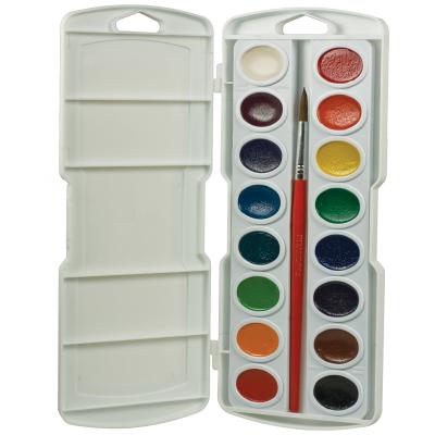 Prang Watercolor Paint Cakes 16/Pkg-Assorted Colors