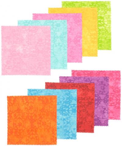 Fabric Palette Jellies 2.5'X42' 20/Pkg-Top Textures