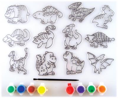 Suncatcher Group Activity Kit-Dinosaurs 12/Pkg