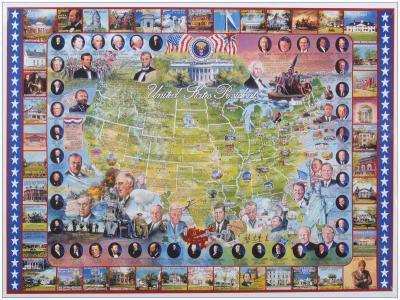 Jigsaw Puzzle 1000 Pieces 24''X30''-United States Presidents