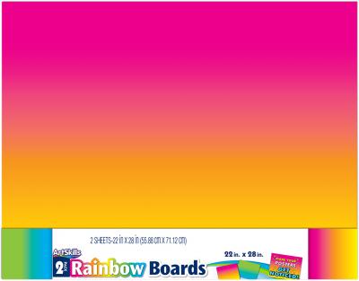 Posterboard 22'X28' 2/Pkg-Rainbow