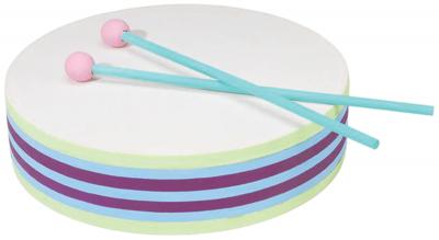 Wood Instrument-Drum & Sticks 7.875'