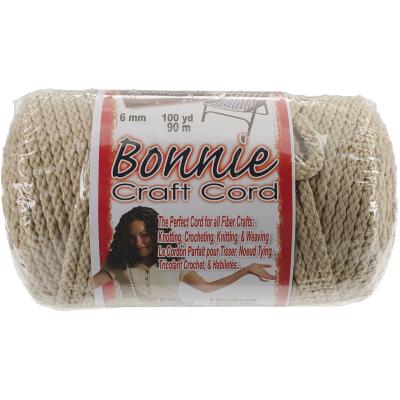 Bonnie Macrame Craft Cord 6mmX100yd-Jute