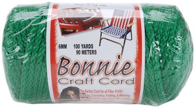 Bonnie Macrame Craft Cord 6mmX100yd-Kelly