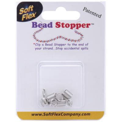 Mini Bead Stoppers 4/Pkg-Metal