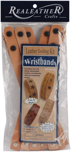 Leathercraft Kit-Narrow Wristbands 8/Pkg