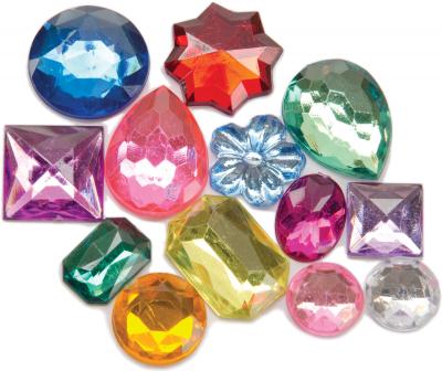 Rhinestone Shapes 1lb-Assorted Multi