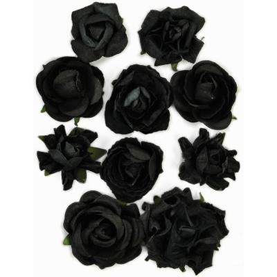 Paper Blooms 1' - 1.5' 10/Pkg-Black