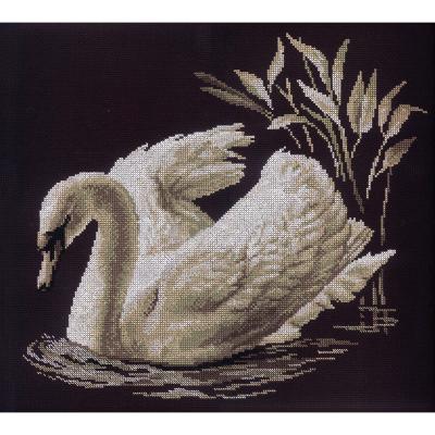 RTO Counted Cross Stitch Kit 15.75''X13.75''-Swan (14 Count)