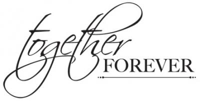 Mini Clear Stamps 2.25'X3'-Together Forever Words
