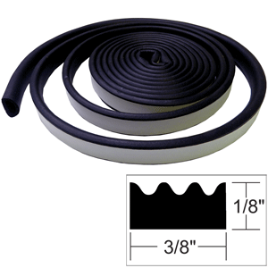 TACO Weather Seal - 10L x ⅛'H x ⅜'W - Black