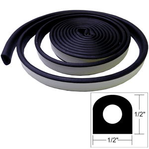 TACO Weather Seal - 10L x ½'W x ½'H - Black