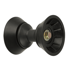 C.E. Smith 3' Bow Bell Roller Assembly - Black TPR