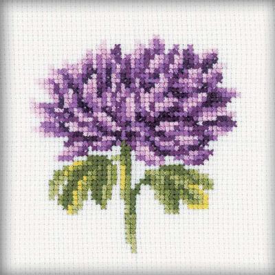 RTO Counted Cross Stitch Kit 4'X4'-Chrysanthemums (14 Count)