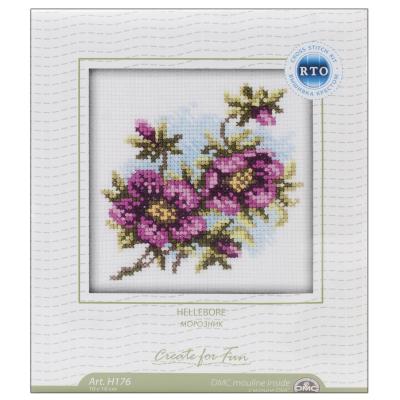 RTO Counted Cross Stitch Kit 4'X4'-Hellebore (14 Count)