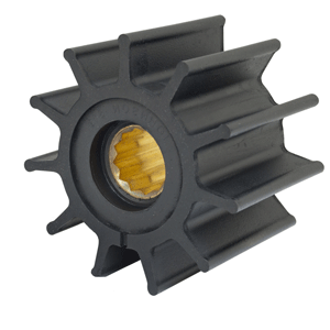Jabsco Impeller Kit - 12 Blade - Neoprene - 3-¾' Diameter - Brass Insert - Spline Drive