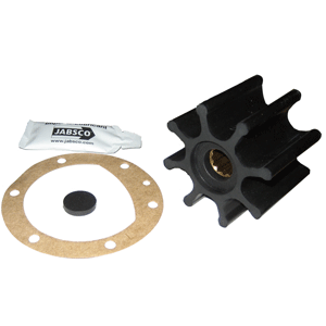 Jabsco Impeller Kit - 8 Blade - Neoprene - 2-9/16' Diameter x 2' W, 5/8' Shaft Diameter