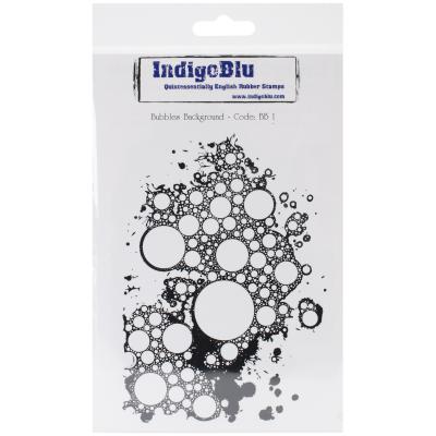 IndigoBlu Cling Mounted Stamp 7'X4.75'-Bubbles Background