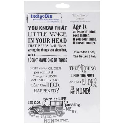 IndigoBlu Cling Mounted Stamp 9.25''X6.25''-Little Voice