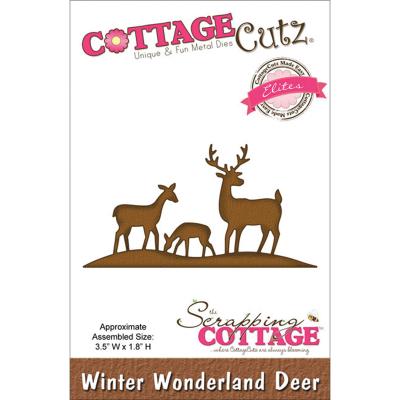 CottageCutz Elites Die-Winter Wonderland Deer 3.5'X1.8'