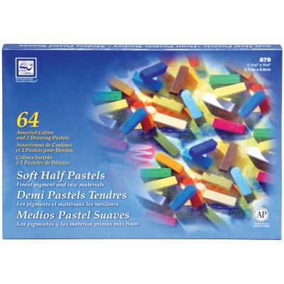 Soft Half Pastels 64/Pkg-Assorted Colors