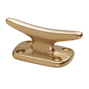 Whitecap Fender Cleat - Polished Brass - 2'