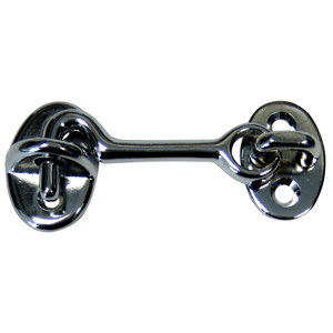 Whitecap Cabin Door Hook - CP/Brass - 2'