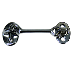 Whitecap Cabin Door Hook - CP/Brass - 3'