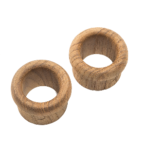 Whitecap Teak Finger Pull - 5/8' Barrel Length - 2 Pack