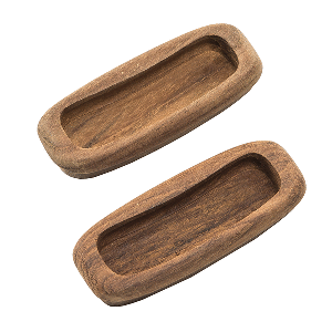 Whitecap Teak Rectangular Drawer Pull - 3-1/4'L - 2 Pack