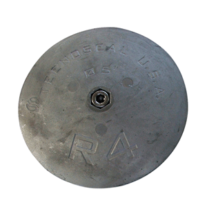 Tecnoseal R4 Rudder Anode - Zinc - 5' Diameter x 5/8' Thickness