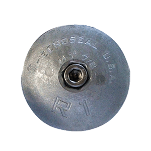 Tecnoseal R1AL Rudder Anode - Aluminum - 1-7/8' Diameter