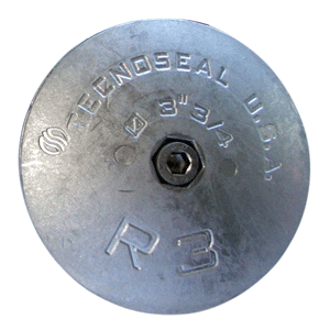 Tecnoseal R3AL Rudder Anode - Aluminum - 3-3/4' Diameter