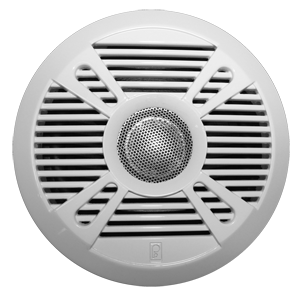 Poly-Planar MA7050 5' 2-Way Marine Speaker w/2 Grills - White & Graphite