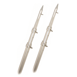 Rupp Top Gun Telescoping Outrigger Poles - Aluminum/Silver - 15
