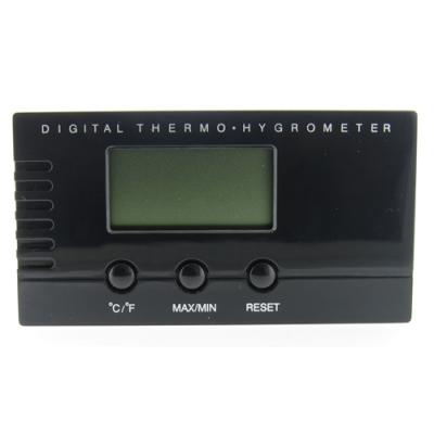 Visol Black Digital Thermo Hygrometer for Cigar Humidors