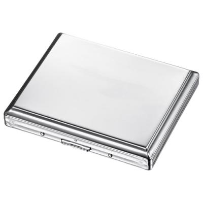 Visol Dexter Polished Chrome Cigarette Case - Holds 18 Cigarettes