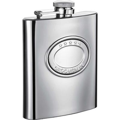 Visol 5 Stars  8oz Stainlesss Steel Hip Flask
