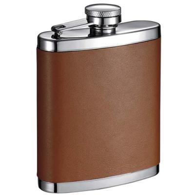 Visol Robert 7 oz Brown Leather Hip Flask