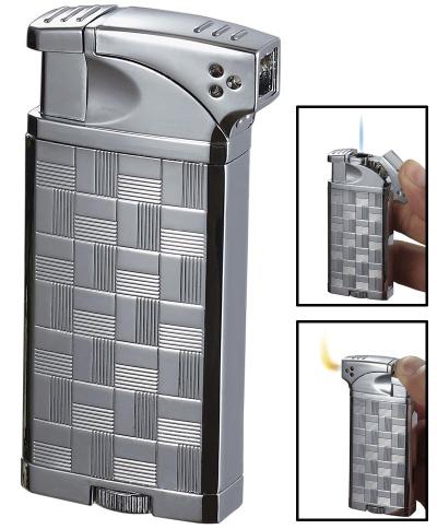 Visol Coppia All-in-One Polished Chrome Cigar, Cigarette and Pipe Lighter