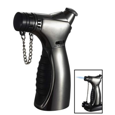 Visol Cuire Gunmetal & Black Jet Flame Table Cigar Lighter