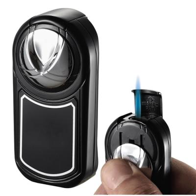 Visol Dobrev Single Jet Flame Black Matte Chrome Lighter