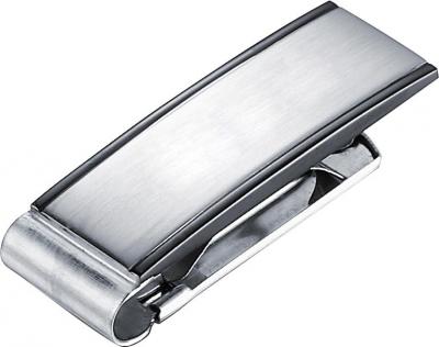 Visol Javier Brushed Gunmetal Stainless Steel Money Clip