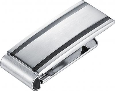 Visol Dominick Carbon Fiber Polished Finish Stainless Steel Money Clip