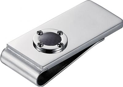 Visol Santos Carbon Fiber Stainless Steel Engravable Money Clip