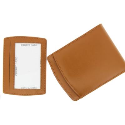 Visol Glenn Tan Leather Wallet - 8 Credit Card Slots