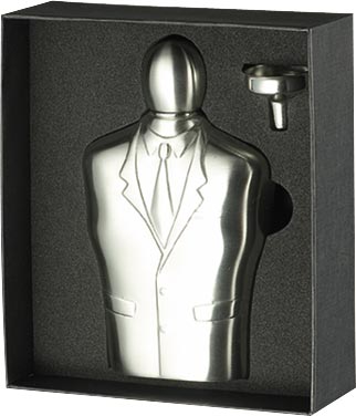 Visol Tuxedo Satin Stainless Steel 6oz & Funnel Gift Set