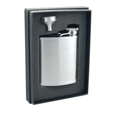 Visol Bass 7oz Satin Finish Stainless Steel Flask Gift Set