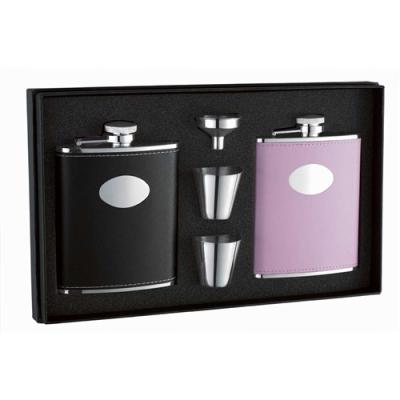 Visol Union His & Her 6oz Hip Flask Gift Set